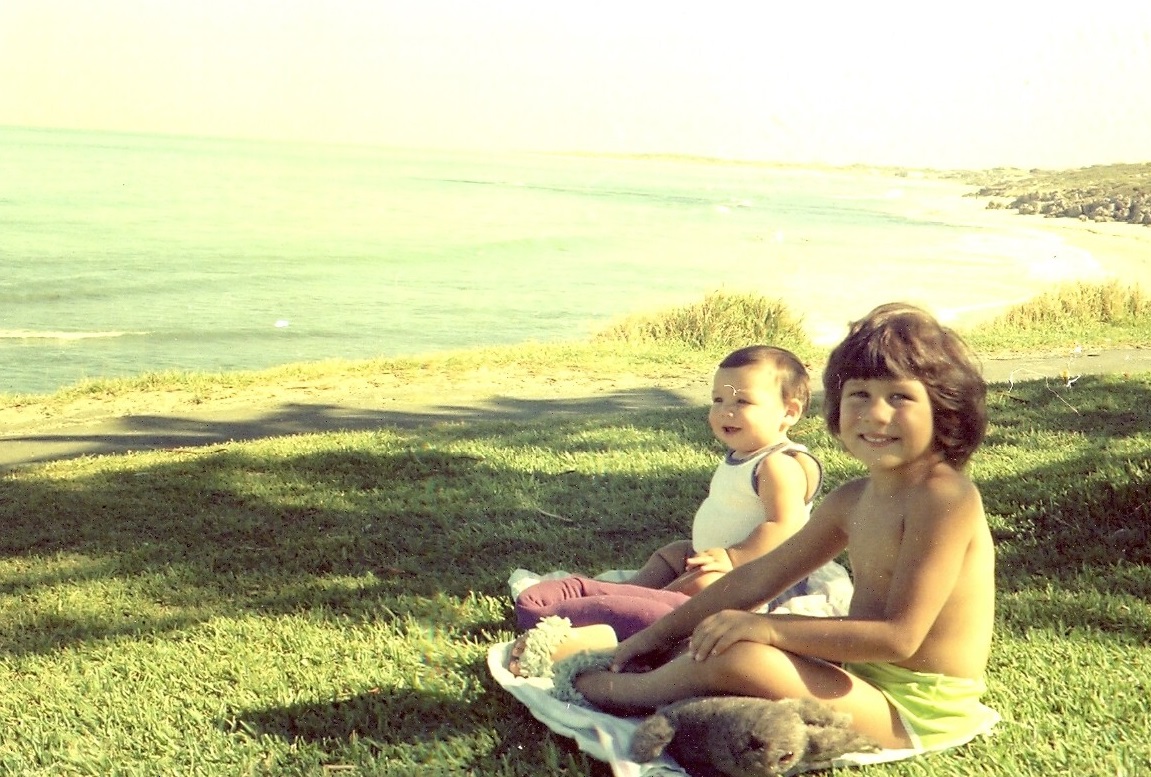 My brother and I at Mettam's Pool in the late 1970's.