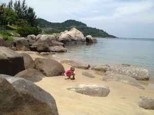 Bella on the beach at the Son Tra Resort